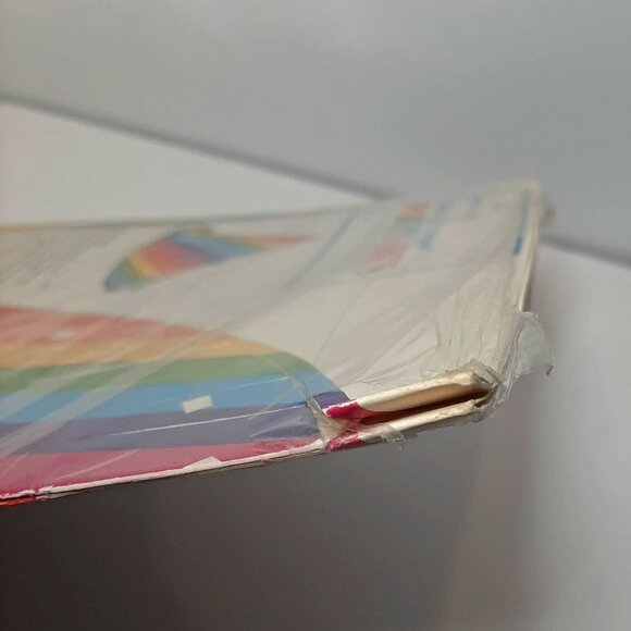 Vintage Hallmark New Year's Eve Party Cone Hats Pride Rainbow Striped Paper - Picture 7 of 10